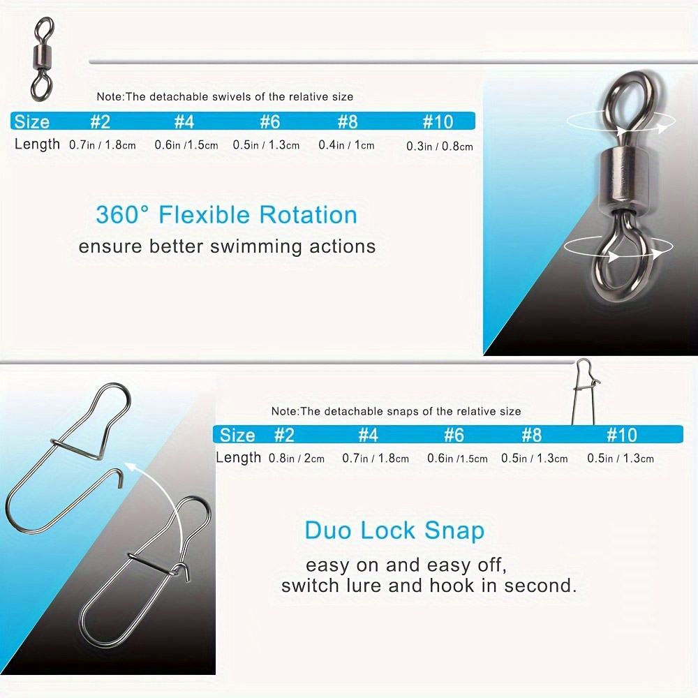 95/210 PCS Set Fishing Connect - Fishing Hook Stainless Steel 评论和价格