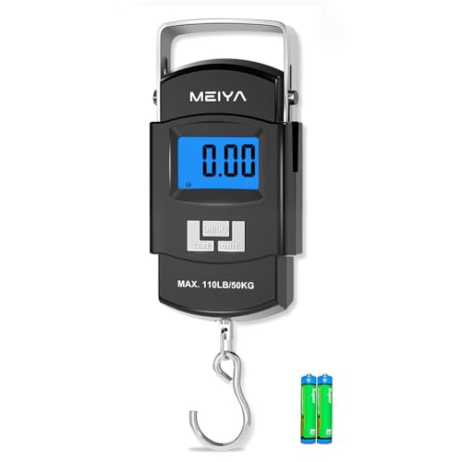 Fish Scale 110lb/50kg Digital  - Fishing Hook Stainless Steel 评论和价格