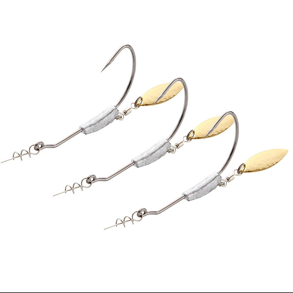 ATUENO 4pcs Offset Fishing Hoo - Fishing Hook Offset 评论和价格