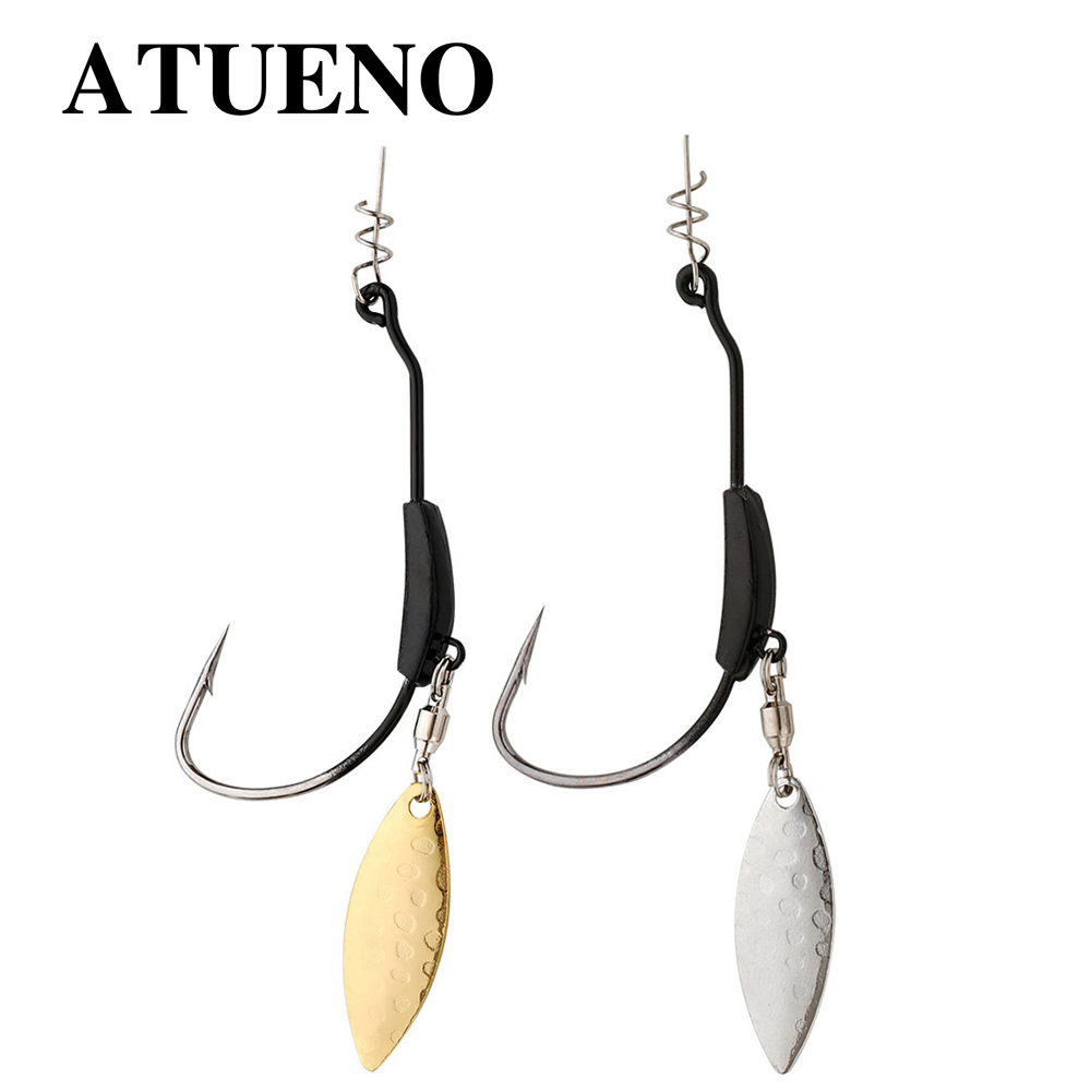 ATUENO 4pcs Offset Fishing Hoo - Fishing Hook Offset 评论和价格