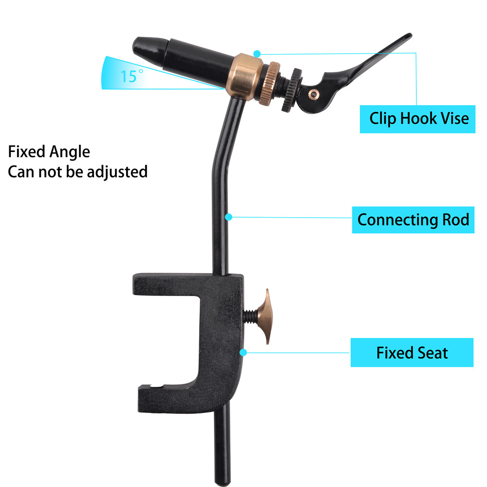 Rotary Fly Tying Vise Tool Saf - Fishing Hook Jig 评论和价格