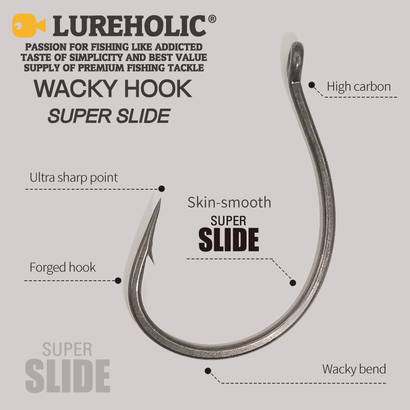 LUREHOLIC PTFE Super Slide Wac - Fishing Hook Barbless 评论和价格