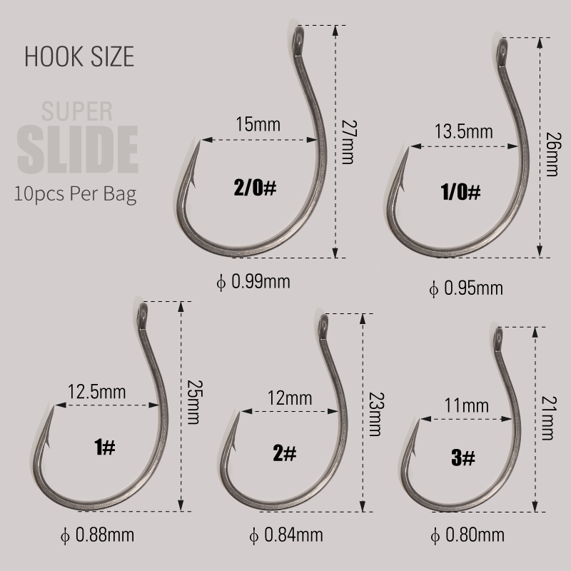 LUREHOLIC PTFE Super Slide Wac - Fishing Hook Barbless 评论和价格