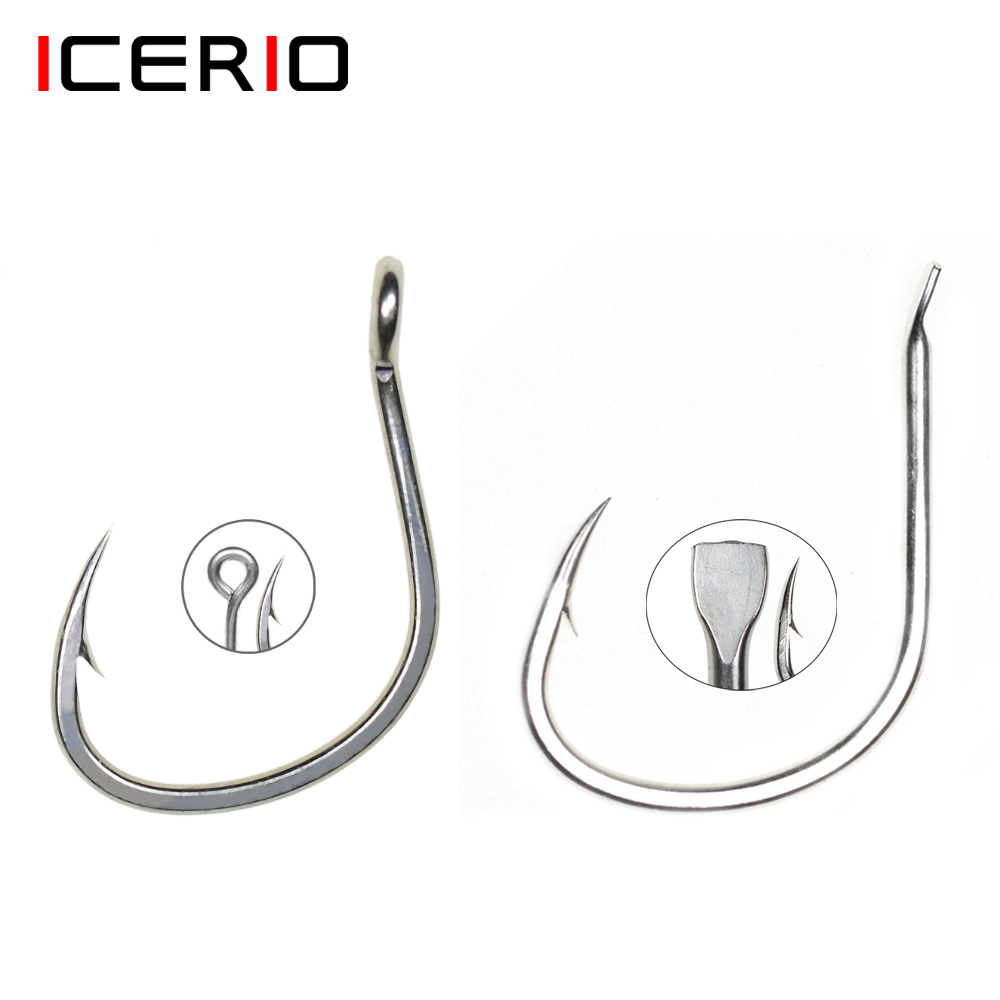 ICERIO 10PCS Matte Tin Coating - Fishing Hook Assortment 评论和价格