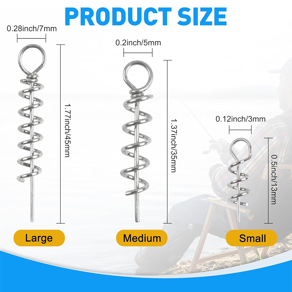 50Pcs Spring Twist Lock Fishin - Fishing Hook Stainless Steel 评论和价格