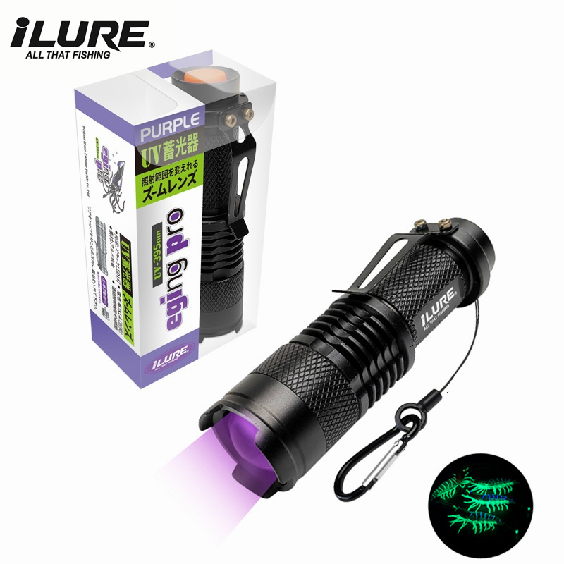 Mini UV Flashlight 395nm Ultra - Fishing Hook Jig 评论和价格