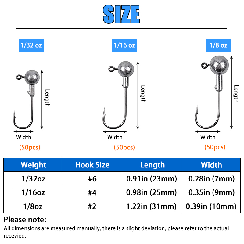 100PCS Fishing Hooks Lead Jig  - Fishing Hook Offset 评论和价格