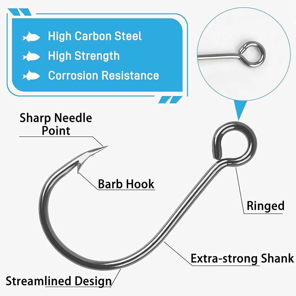 70Pcs Fishing Inline Single Ho - Fishing Hook Offset 评论和价格