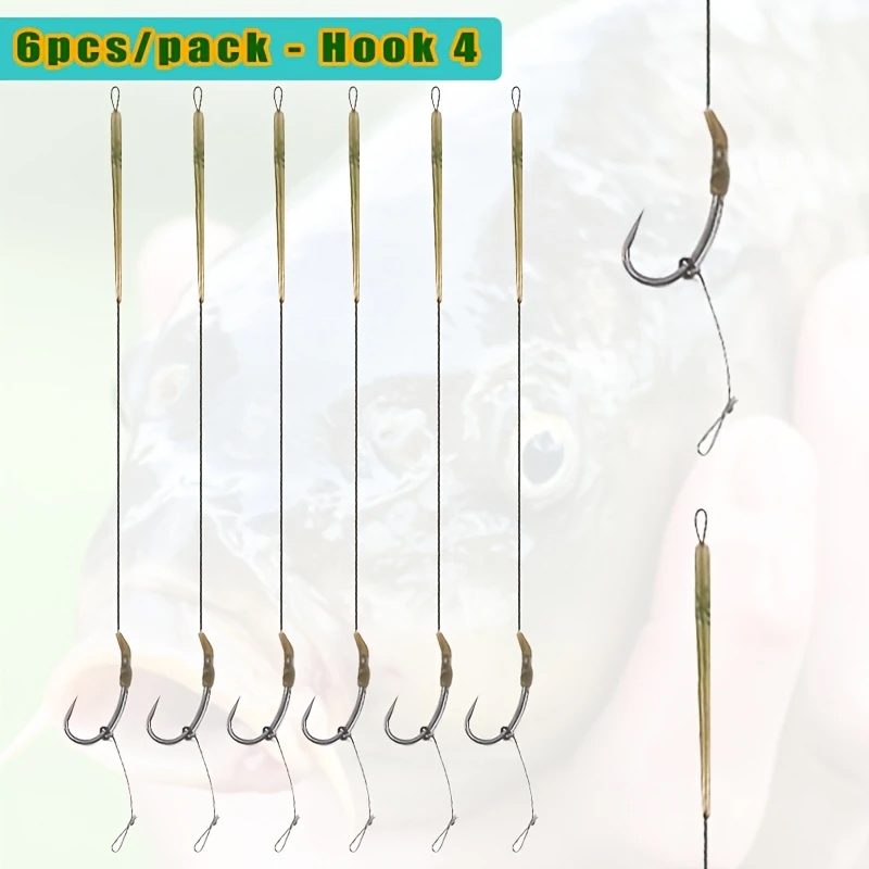 6pcs Ready Made Blow Back Hair - Fishing Hook Size 评论和价格