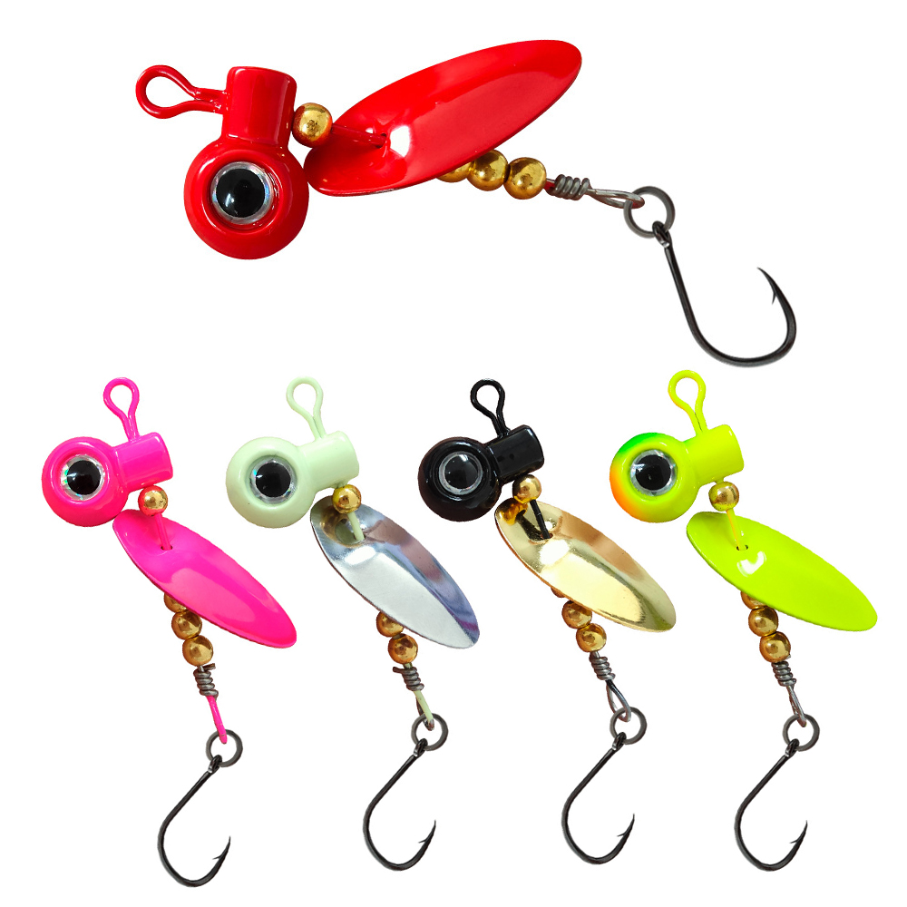 5pcs Crappie Jig Heads With Sp - Fishing Hook Offset 评论和价格