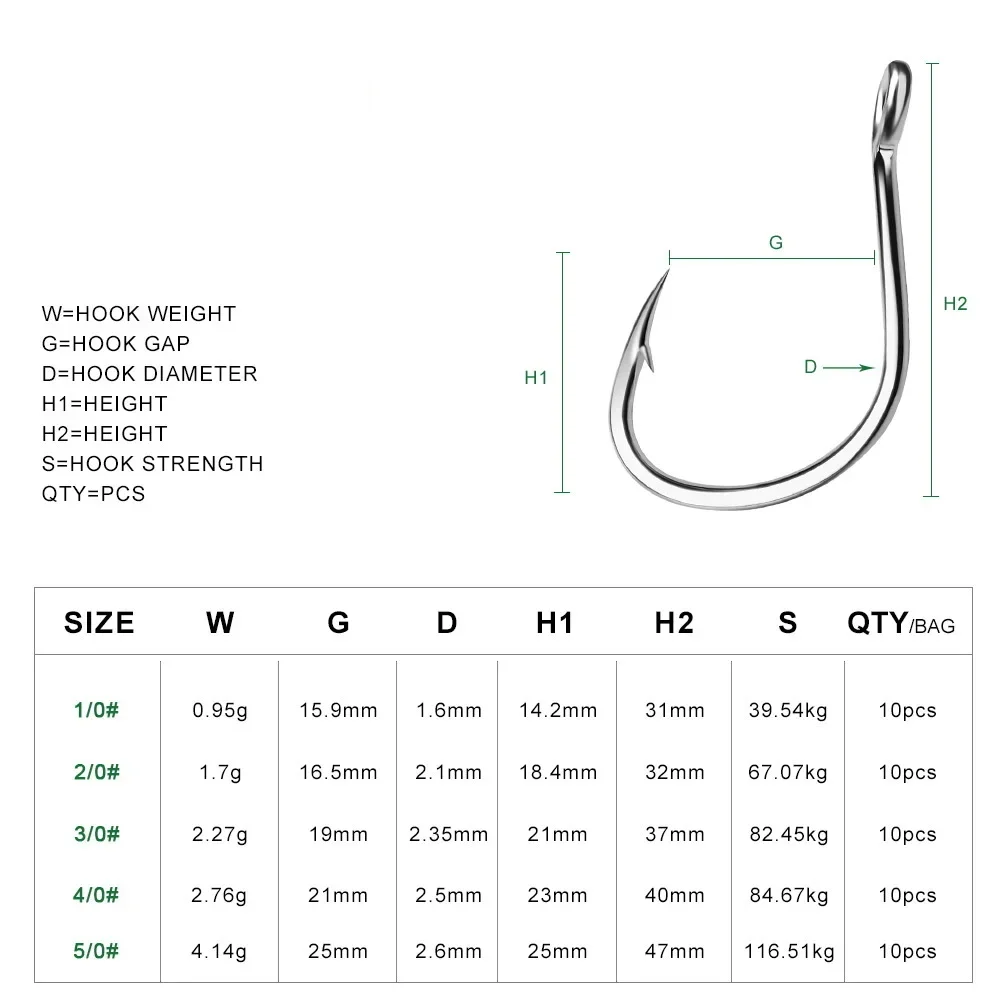 Ring Eye Fishhooks Fishing Hoo - Fishing Hook Barbless 评论和价格