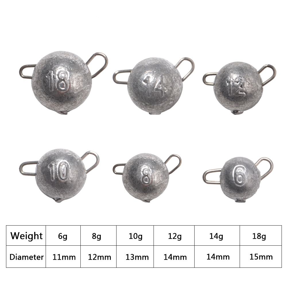 FTK 5pcs Supercontinent Sinker - Fishing Hook Jig 评论和价格