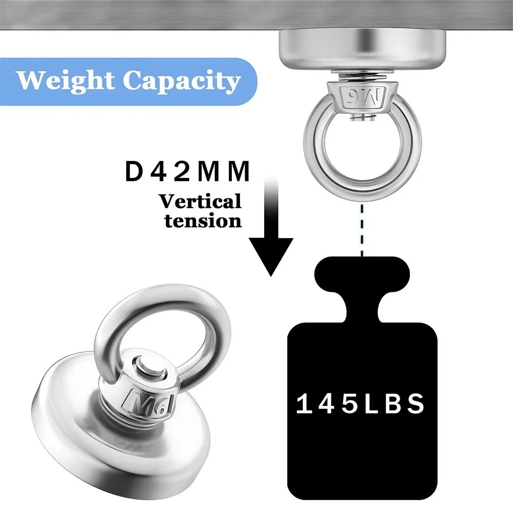 D16~D42mm Super Strong Neodymi - Fishing Hook Stainless Steel 评论和价格