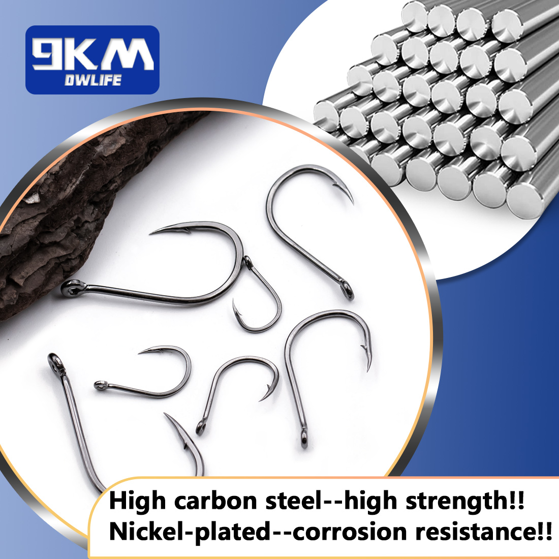 9KM Iseama Fishing Hooks 50~20 - Fishing Hook Barbless 评论和价格