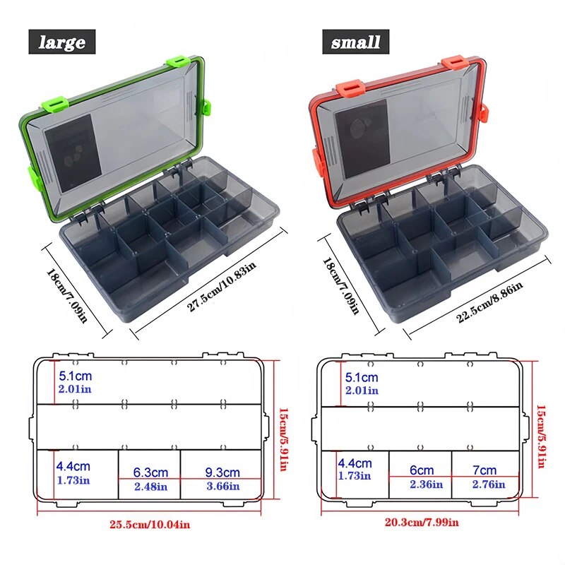 Fishing Tackle Box Large Capac - Fishing Hook Size 评论和价格